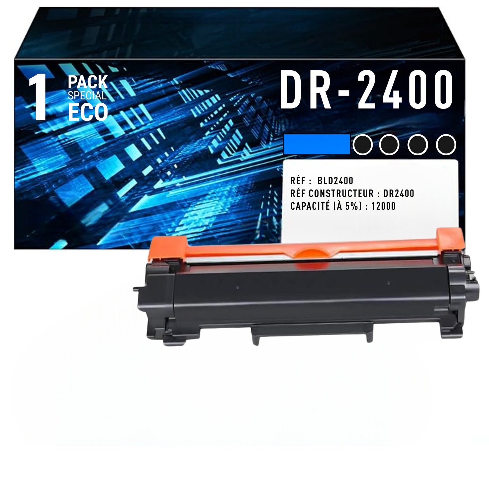 1 Tambour Brother DR-2400 – 12 000 pages – Image 1