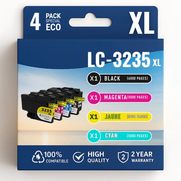 Pack compatible avec BROTHER LC-3235 4 cartouches