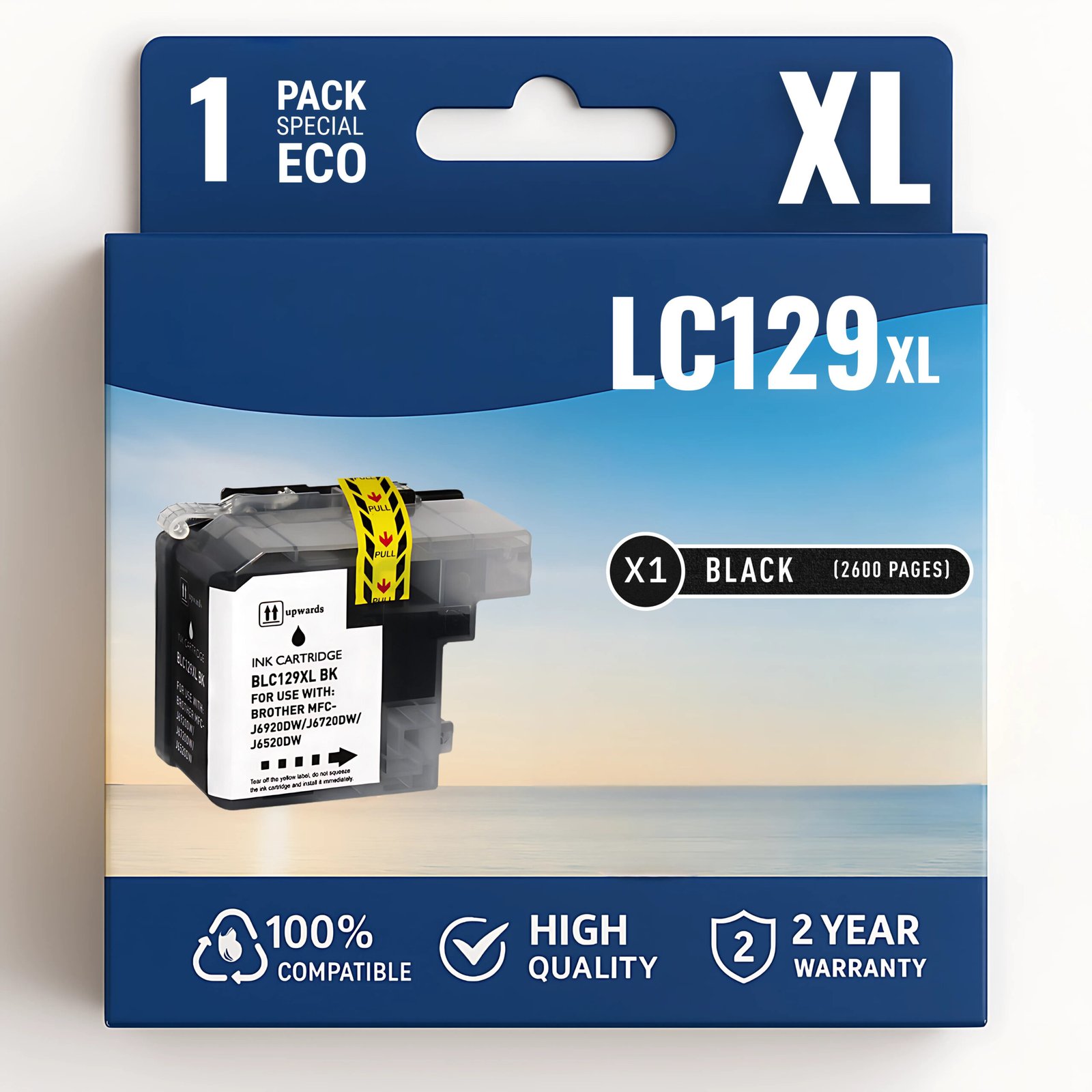 34 Cartouche compatible BROTHER LC-129XLBK noir – Image 1