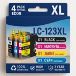 Pack de 4 cartouches compatibles BROTHER LC-123