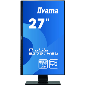 Moniteur LED 27" Full HD VGA HDMI DP slim HP piv- B2791HSU-B1
