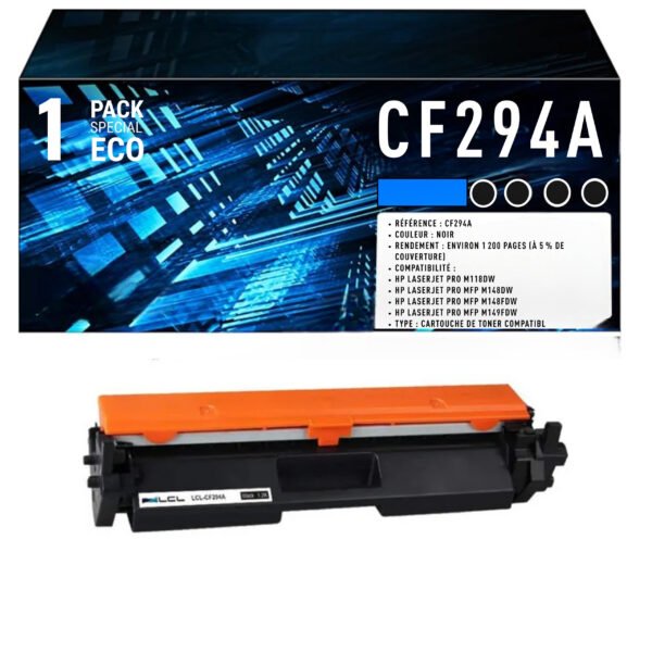 Toner compatible HP 94A noir CF294A – 1200 pages LaserJet Pro M118dw M148dw