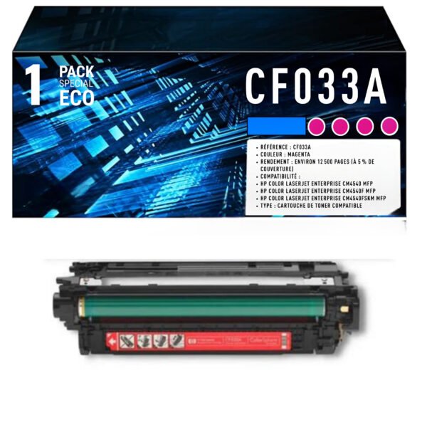 Toner compatible HP 646A magenta CF033A – 12500 pages Enterprise CM4540