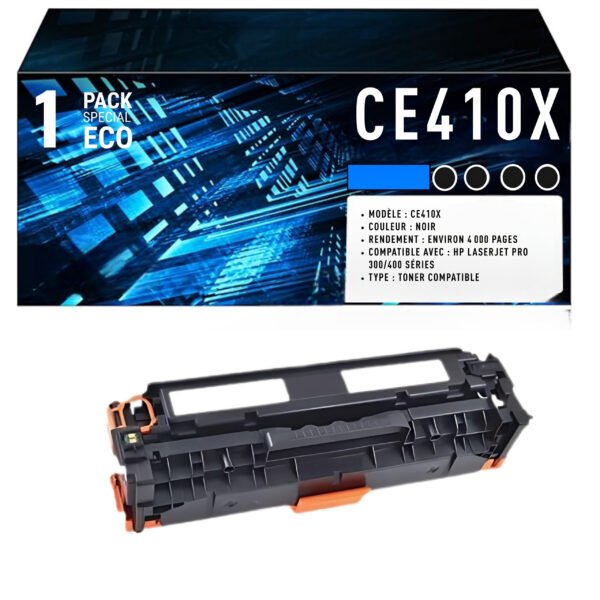 Cartouche de Toner Noir Compatible HP 305X (CE410X) – 4 000 pages