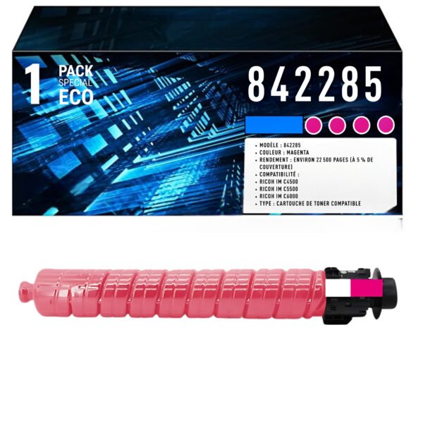 Cartouche de Toner Magenta Compatible Ricoh 842285 – 22 500 pages