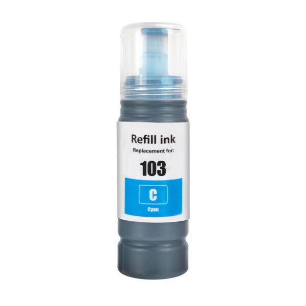 Bouteille d'encre compatible Epson 103 cyan 70ml – EcoTank L3110 L3150